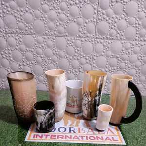 Pulido 100-200 ml Whisky Shot Horn Cup Viking Drinking Horn Cup con estilo de animal náutico Shot Wine Cup - Product Image 6