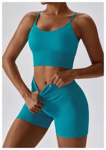 ملابس رياضية نسائية مخصصة بشعار خاص لعام 2023، طقم رياضي من 3 قطع للنساء - Product Image 4