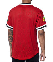 Maillot de sport d'été court pour homme, col montant respirant, en Spandex/Coton, brodé, maille, pour baseball/softball – Nouvelle collection très demandée