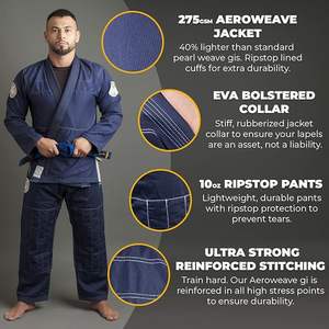 Uniforme BJJ personalizado de alta calidad para desgaste de artes marciales - Product Image 2