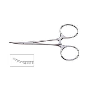 Pinzas Crile de 5.5'' (14cm) con mandíbulas rectas dentadas, mango de titanio con trinquete, instrumentos quirúrgicos Medicab MOL Safety Manual - Product Image 5