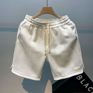 Venta al por mayor de verano, pantalones cortos Cargo holgados informales de talla grande para hombre, ropa de calle transpirable con patrón sólido para gimnasio personalizado y pantalones cortos para correr - Product Image 1
