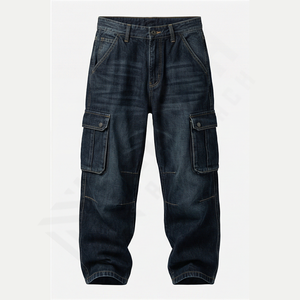 Pantalons en jean slim pour homme, confortables, extensibles, style décontracté, vintage, poches droites, jeans grande taille pour tous les jours, vente en gros - Product Image 1