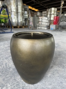 Macetas Modernas de Terrazo Ecológicas FIBERSTONE FOUNTAIN, Color Personalizado, D38xH53cm, para Decoración del Hogar - Product Image 5