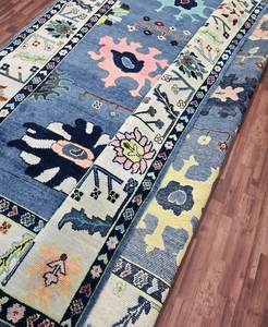 Oushak haut de gamme fait à la main grand tapis laine néo-zélandaise Style moderne tissé Techniques luxe maison salon hôtel hall tapis - Product Image 3