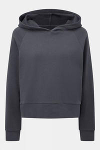 เสื้อฮู้ดและสเวตเตอร์ผ้าฝ้ายขนแกะสำหรับผู้หญิงเสื้อครอปไซส์ใหญ่พิเศษพิมพ์โลโก้ตามสั่ง - Product Image 3