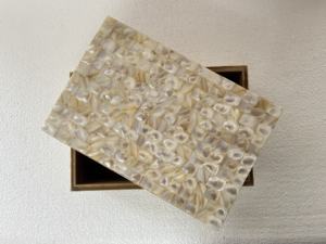 Cajas de incrustaciones de nácar natural hechas a medida para decoración del hogar ideales para reventa hechas de conchas de fregona - Product Image 3