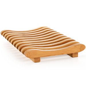 Nuevo escurridor de platos de bambú de estilo plegable, tendedero de cubiertos ecológico sostenible para restaurante - Product Image 2