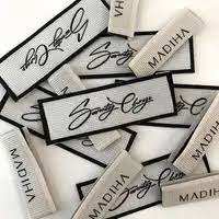 Vêtements personnalisés étiquette en satin et étiquettes lavage étiquette tissée patch tissé patch brodé tissé - Product Image 6