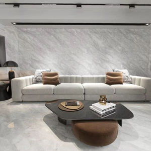 Baldosas de pared de porcelana brillante de primera calidad 1200x1200 | 120x120 Baldosas elegantes duraderas de gran formato | Colección de exportación moderna - Product Image 1