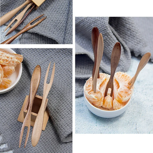 Fourchette à fruits Mini fourchette en bambou de qualité supérieure de qualité alimentaire 0.7*10cm Fourchette à collations aux fruits Utilisation et vente à bas prix - Product Image 6