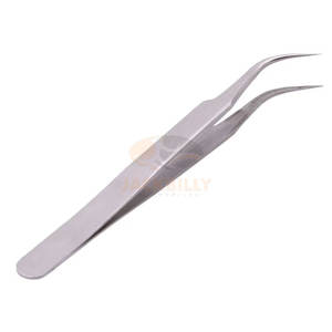 Pinzas para las pestañas, producto en oferta, pinzas de extensión lisas y con agarre de diamante, logotipo personalizado - Product Image 4