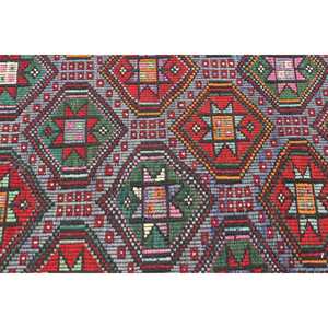 Petit tapis vintage, tapis turc de 2,8 x 5,2 pieds, tapis en laine rouge Kilim - Product Image 5
