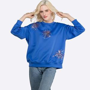 Sudadera Extra Grande para Mujer Hecha de Tela 100% Algodón de Primera Calidad que Garantiza un Ajuste Holgado y Estilo Casual de Invierno con Logotipo Frontal - Product Image 4