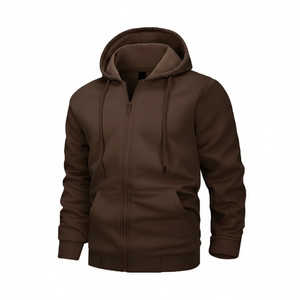 Sudaderas con capucha blancas de gran tamaño para hombre, jerséis lisos de algodón y poliéster al por mayor, sudaderas con capucha estampadas de proveedor personalizado - Product Image 1
