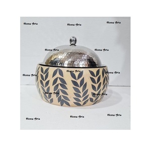 Ensemble de 2 casseroles rondes de qualité exclusive servant des plats chauds pour la fête de mariage - Product Image 5