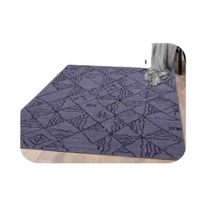 Best Selling Modern Handmade Cotton Carpet <b>Flat</b> <b>Woven</b> <b>Rug</b> for Frequent Use Washable Living Rooms and Entry Zones - Product Image 1