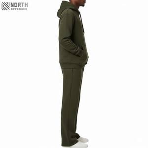 Survêtement d'hiver pour homme 100% coton à capuche, taille élastique, confortable, 500 g/m², broderies délavées, personnalisable - Product Image 6