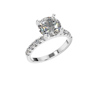 Original VVS Moissanite diamant Solitaire bague de fiançailles 925 en argent Sterling rhodié personnalisé OEM ODM bijoux fins pour cadeaux - Product Image 1