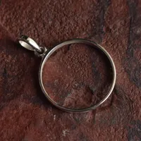 Pendentif en argent Sterling 925, 3x3 à 30x30mm, forme ronde, pierre précieuse, lunette, tasse, pendentif vierge, fabrication de bijoux DIY