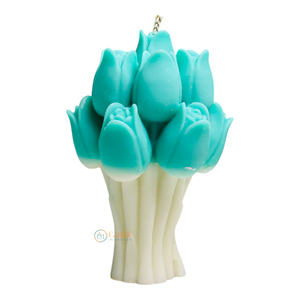 Bouquet de tulipes fait à la main bougie d'aromathérapie pour les festivals décor à la maison barres de graduation votive pour les mariages de Noël Pâques - Product Image 4