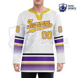 Polyester respirant, confortable, léger, nouvelle arrivée, meilleur fournisseur, prix raisonnable, vêtements de sport durables, maillot de hockey sur glace - Product Image 6