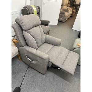 Fauteuil inclinable Prince à double moteur moderne, taille moyenne, repose-pieds et dossier indépendants, revêtement en tissu, cadre en bois et métal - Product Image 3