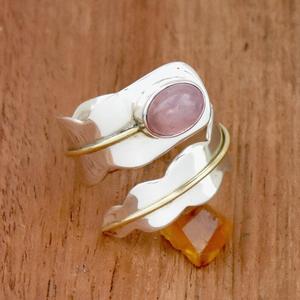 925แหวนเงินสเตอร์ลิงปรับได้สไตล์โบโฮอัญมณีจากคริสเตียนจากดีไซน์เนอร์ประดับอัญมณีจากดีไซน์เนอร์สำหรับผู้หญิง - Product Image 3