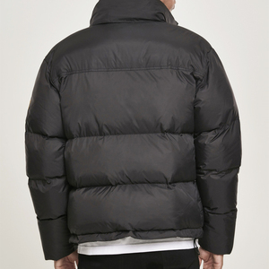 Veste d'hiver en duvet noire pour homme sur mesure OEM, veste matelassée en polyester pour homme, vêtements d'extérieur - Product Image 3