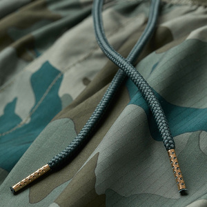 Short Cargo d'été décontracté de haute qualité pour hommes, bermuda à fleurs taille moyenne, tissu en toile respirant, taille élastique, rue haute - Product Image 4