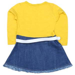 Robe à manches longues pour filles - Jaune - Product Image 4