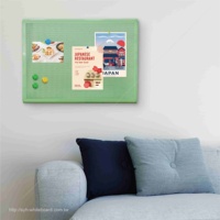 Tableau d'affichage magnétique élégant en fer vert, utilisation murale, design tableau blanc, 18x24 pouces, bureau et maison
