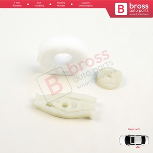 BWR790-1 Kit de Reparación de Elevalunas, Rieles y Rueda para Puerta Trasera Izquierda de New Beetle Cabriolet 2003-2010 - Product Image 4