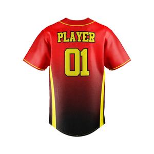 Maillot de baseball vierge personnalisé avec logo OEM en gros, uniforme de baseball d'équipe uni, grande taille, personnalisé pour homme, 100 % polyester - Product Image 4