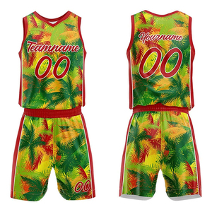 Ensemble de maillots et shorts de basket-ball à prix de gros, uniformes de basket-ball personnalisés par sublimation à vendre à bas prix, service OEM - Product Image 1
