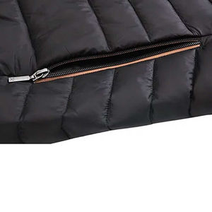 Nouvelle conception, veste d'hiver matelassée pour femme, noire, OEM, Grace, à capuche réglable et rembourrage gonflé, style bulle - Product Image 6