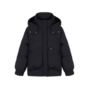 แจ็กเก็ตขนเป็ดน้ำหนักเบากันน้ำใส่ได้ทั้งชายและหญิง, แจ็กเก็ตมีฮู้ดให้ความอบอุ่นกันลมกันลมลายพรางสำหรับการเดินทางกลางแจ้ง - Product Image 1