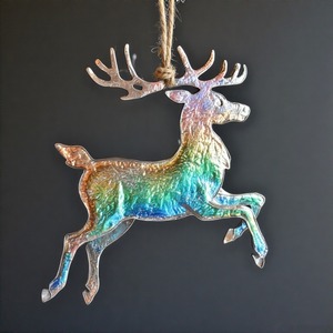 SnowhoofCharm Cast Hanging Holiday Reno para decoración festiva del hogar Escultura de Navidad para exhibiciones de temporada - Product Image 4