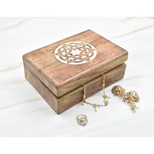 Caja de madera duradera de diseño clásico con acabado natural de carpintería perfecta adecuada para almacenamiento artesanal y decoración del hogar para exportación a granel - Product Image 4