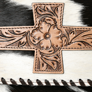 Sac à main en cuir patchwork fait main, cuir pleine fleur, fermeture éclair - Product Image 2