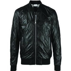 Veste de moto en cuir PU de haute qualité sur mesure OEM, veste décontractée à fermeture éclair, fausse veste de motard pour hommes, veste d'hiver pour hommes - Product Image 4