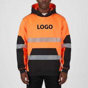 เสื้อแจ็คเก็ตสะท้อนแสงสำหรับกิจกรรมกลางแจ้ง มองเห็นได้ชัดเจน กันน้ำ สีส้มสะท้อนแสง เสื้อคลุมมีฮู้ดสำหรับฤดูหนาว เพื่อความปลอดภัย - Product Image 5