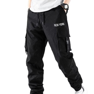 custom Fit Straight Leg <b>Work</b> Pants Embroidered Technics Streetwear Casual Multi-Pockets Baggy <b>Cargo</b> Trousers Colored - Product Image 1