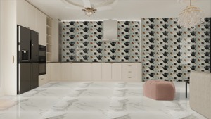 กระเบื้องปูพื้น1200X1200MM หินอ่อนขัดเงาสีขาวสุดหรูสำหรับตกแต่งบ้านขนาด120x120ซม. - Product Image 6