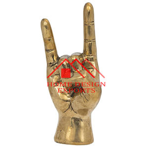 New Arrival Aluminium Brass Antique Hand <b>Sign</b> Sculpture for Desk I LOVE YOU <b>Sign</b> Hand Sculpture for Table Top Home Decor 2025 - Product Image 6
