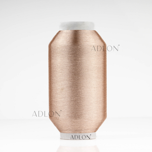 เส้นด้ายทออุตสาหกรรมผ้าโพลีเอสเตอร์สีส้ม75D เส้นด้ายโลหะความดื้อรั้นสูงเส้นใยอัลมอนด์ ST ชนิดส่งออกไปยังอินเดีย MOQ มี - Product Image 4