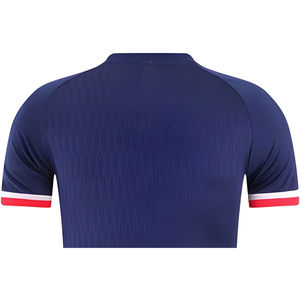 เสื้อฟุตบอลคอกลม ระบายอากาศได้ดี สำหรับผู้ใหญ่ 男女兼用 ผลิตจากโพลีเอสเตอร์ 100% น้ำหนัก 180 กรัม แห้งเร็ว รับสกรีนชื่อทีมและหมายเลข  แบบซับลิเมชั่น  เป็นมิตรกับสิ่งแวดล้อม - Product Image 5