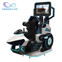 Máquina de Realidad Virtual 9D InfinityVR, Simulador de Movimiento 3 en 1 con Rotación de 360 Grados para Carreras, Tiro y Vuelo