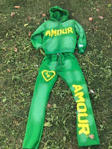 Survêtements à capuche Huzaifa Products, style décontracté, effet délavé, broderie, 100% coton, 400 g/m², effet délavé au soleil, sur demande OEM, hiver - Product Image 3