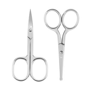 Juego de 2 Tijeras de Manicura de Acero Inoxidable de Primera Calidad, Kit de Tijeras con Punta Recta para Diestros, para Hombres y Mujeres - Product Image 1